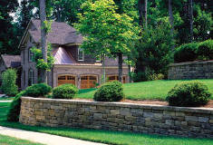 Retaining Wall Using Belgard's Celtik Wall Collection Wall Stone