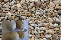 2\" to 4\"  Washed Gravel larger decorative stone.