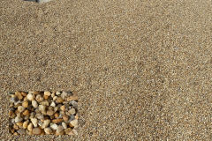 (Pea Gravel \"VA\") ¼\" to 3/8\" Washed Gravel popular decorative stone.